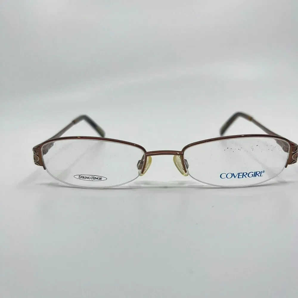 CoverGirl Womens Eyeglasses Frame‎ Brown CG384 52-18-135 H6732